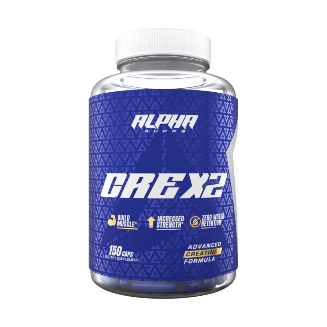 Alpha Cre X2 Creatine front of bottle
