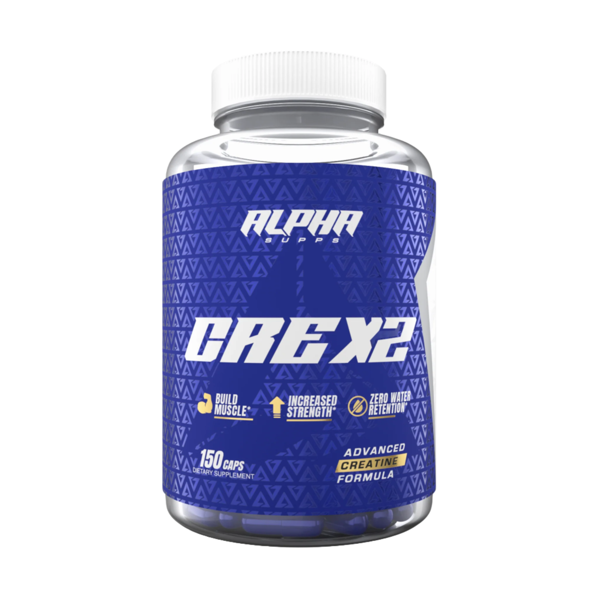 Alpha Cre X2 Creatine front of bottle