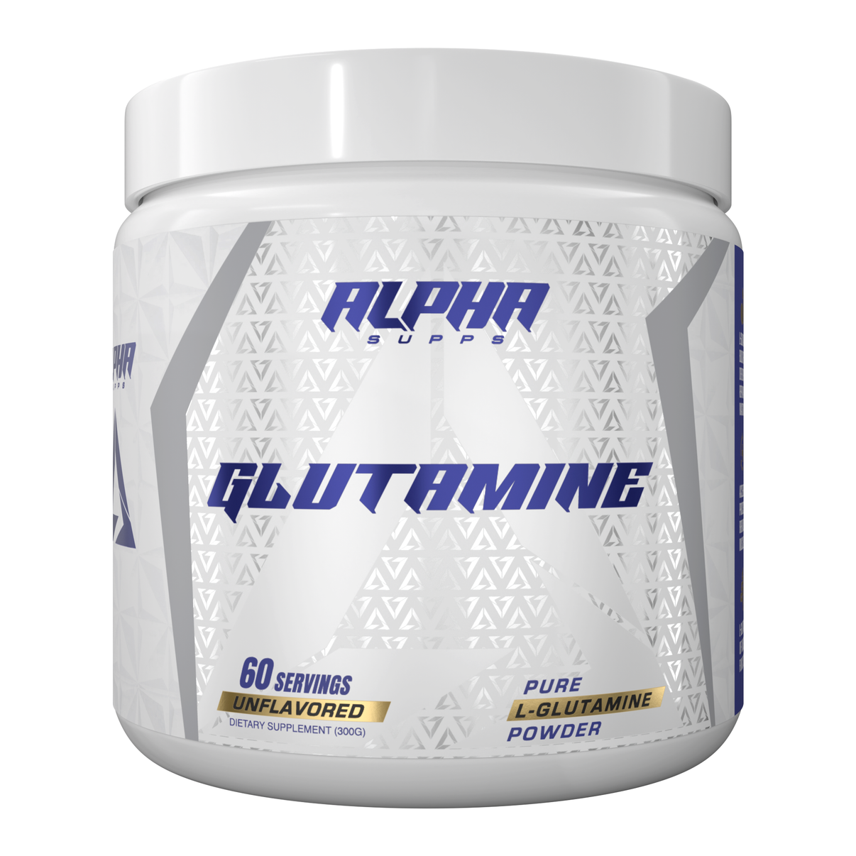 Alpha Supps Glutamine front of bottle