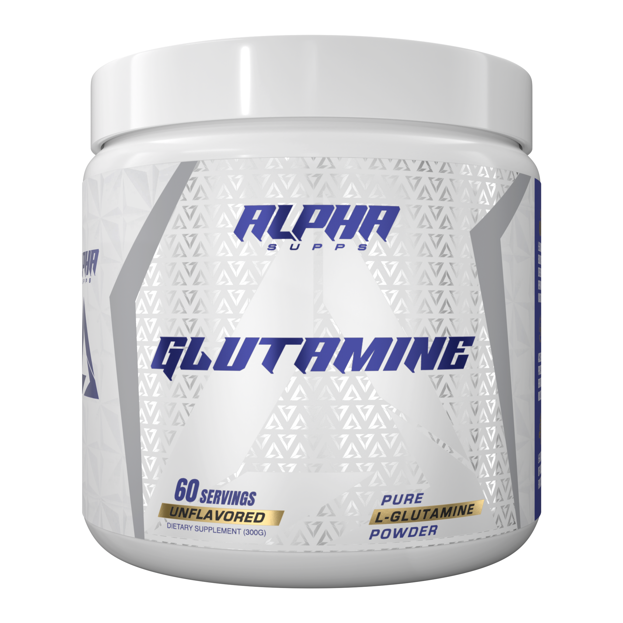 Alpha Supps Glutamine front of bottle