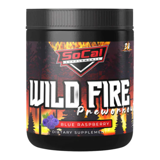 Socal Supps Wild Fire Pre-Workout front of bottle label