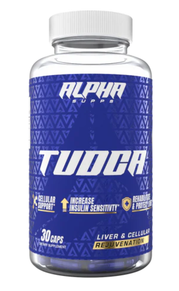 Alpha Supps Tudca Front of bottle label