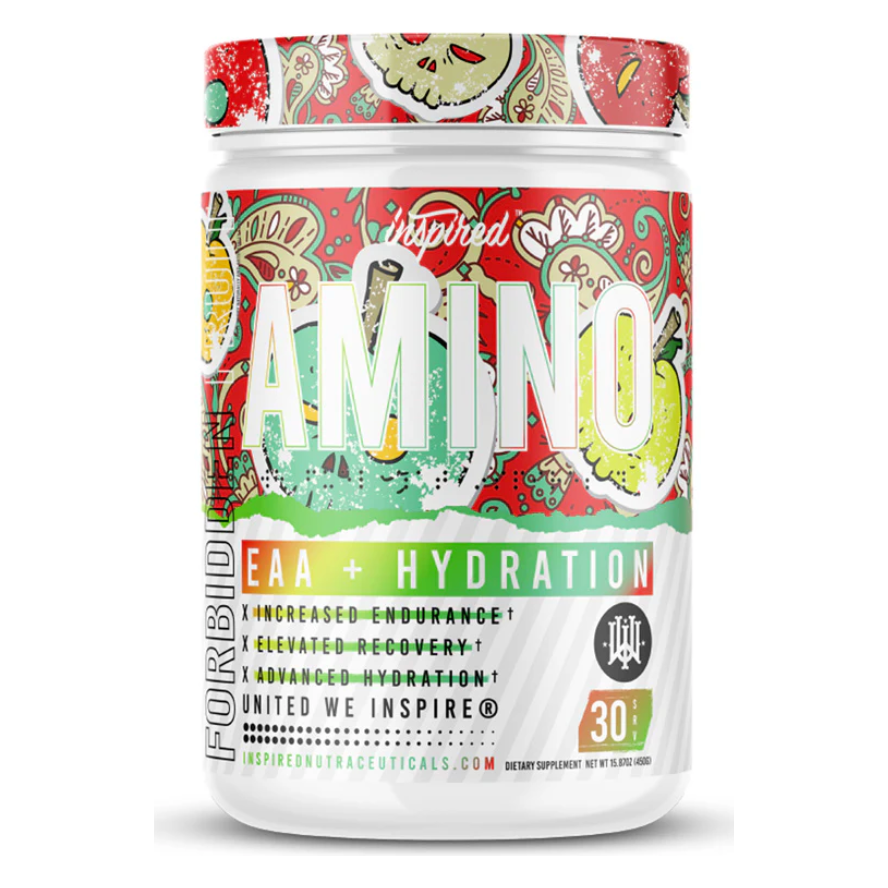 Inspired Amino Acids Forbidden fruit flavor bottle