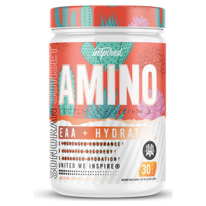 Inspired Amino Acids Sanoran sunset flavor bottle