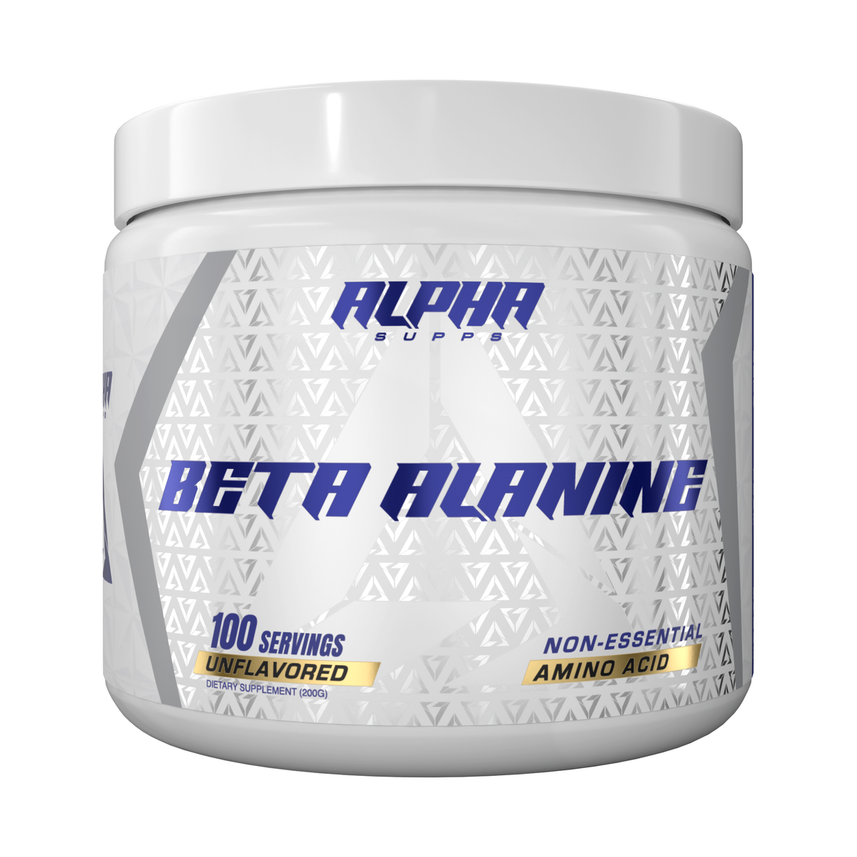 Alpha Supps Beta Alanine front of bottle label