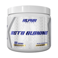 Alpha Supps Beta Alanine front of bottle label