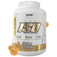 Alpha Supps Iso Protein Snicker Doodle front of bottle 5lb