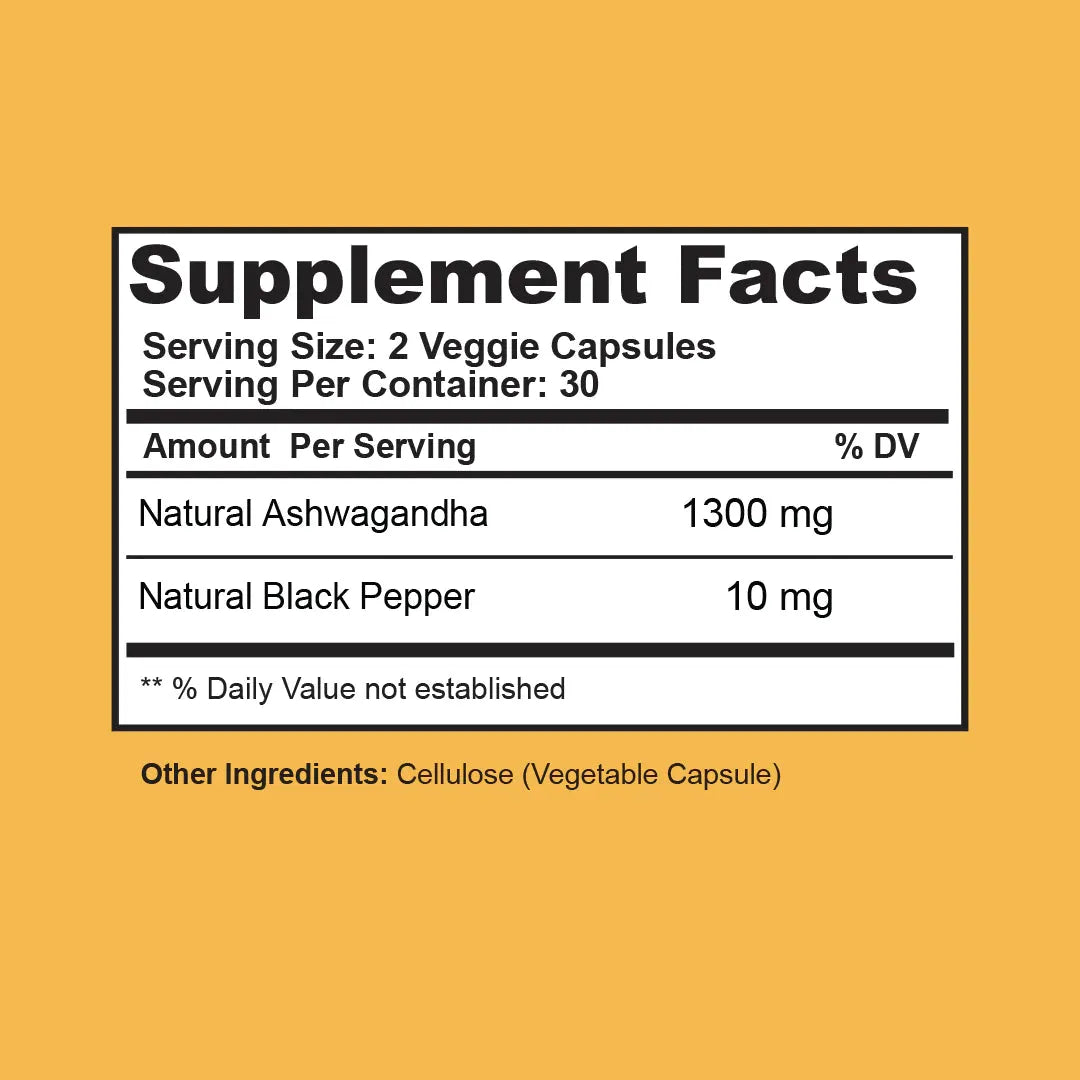 Ashwagandha Root with Black Pepper