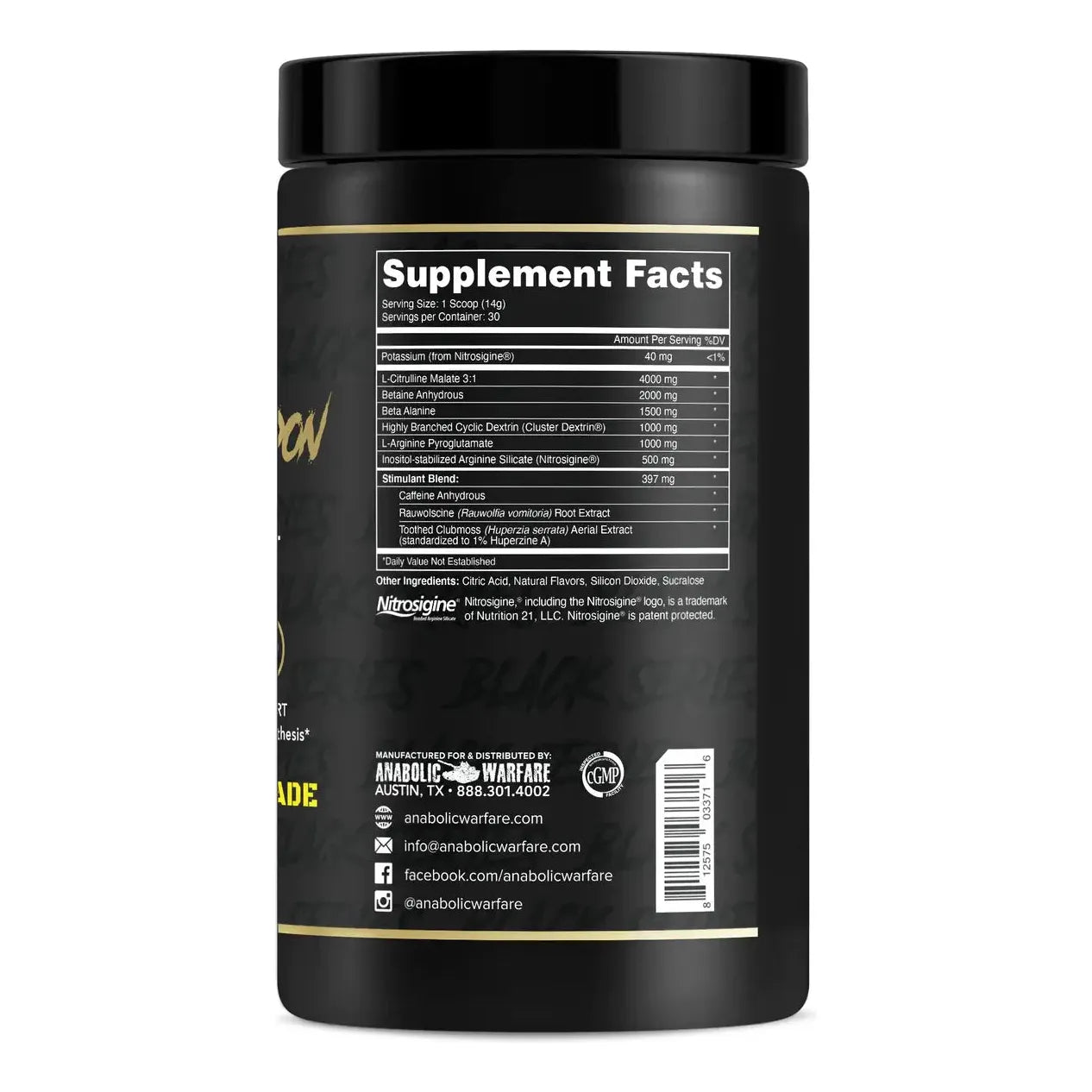 Anabolic Warfare Nuclear Armageddon