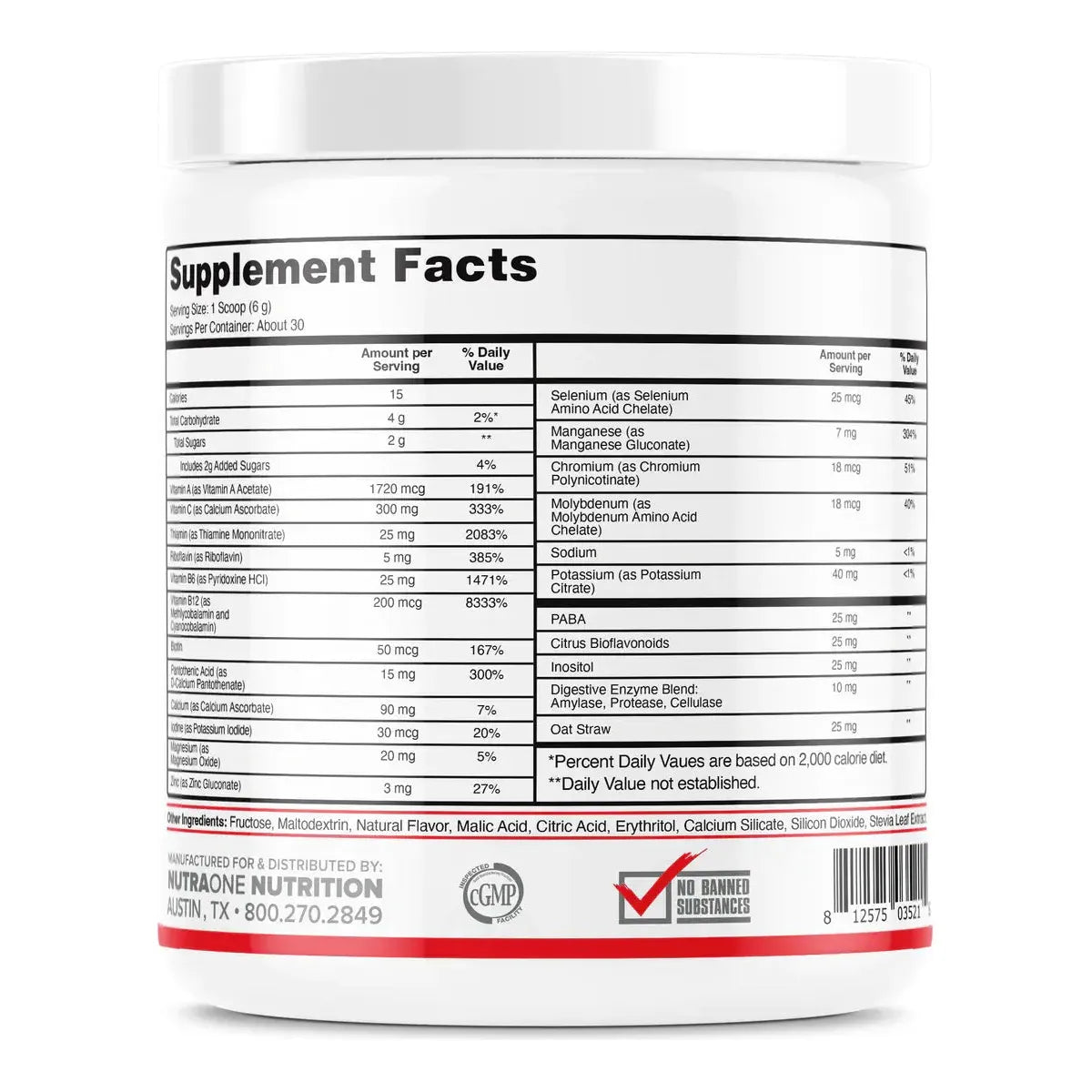 NutraOne Vitality Powder