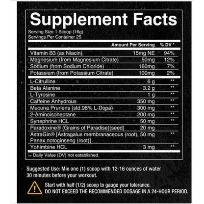Condemned Convict 2.0 Pre-workout