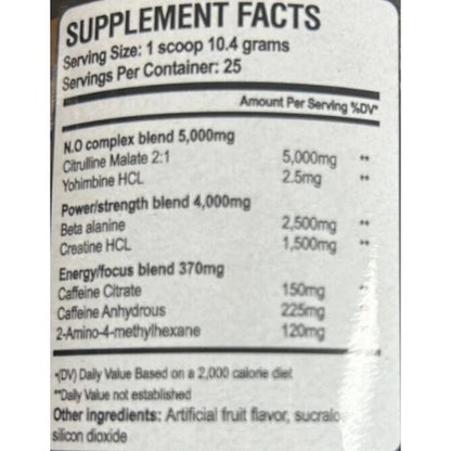 Juggernaut Nutrition Irate Pre-Workout